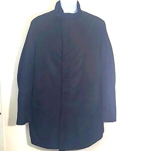 Chore Coat Outerwear Black Jacket Full Zip Quilted Lining Zip Ranch